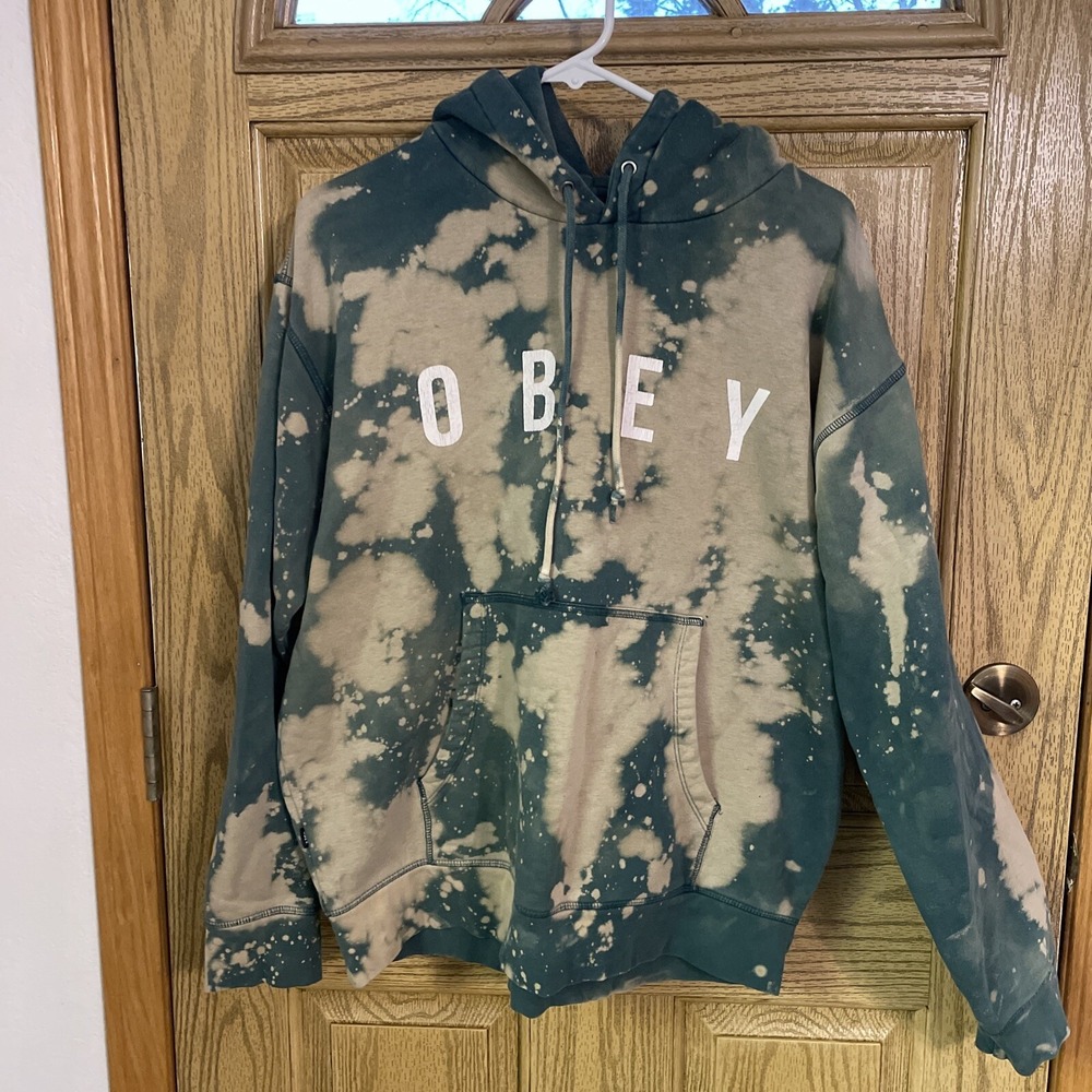 Obey‎ Quality Dissent Camo Logo size M Hoodie Long Sleeve